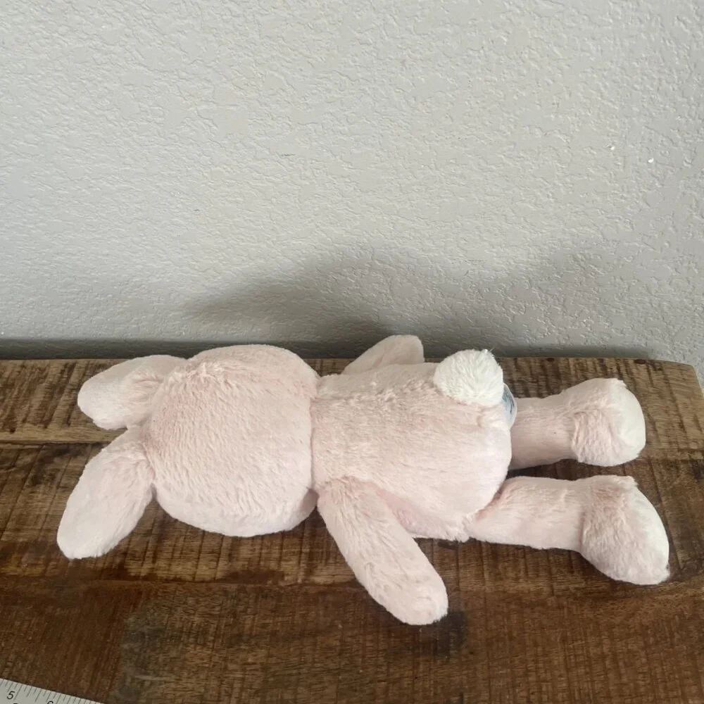 Baby Gund Roise the Bunny Rabbit Plush Pink White Bow Stuffed Animal 6066016